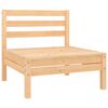 vidaXL Garden Lounge Set Natural Pine Solid Pine Wood Medium Modular