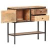 vidaXL Sideboard Natural Mango Wood and Black Iron