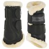 Covalliero Horse Leg Wrap Black Synthetic Leather M Durable