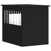 vidaXL Dog Crate Furniture Black Engineered wood and steel