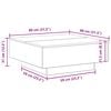 vidaXL Coffee Table Old Wood 31.50 x 31.50 x 12.20 in