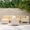 vidaXL Garden Sofa Set Natural wood Solid Pine Wood Garden Sofa Set