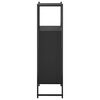 vidaXL Bathroom Cabinet Black Engineered wood and powder-coated steel
