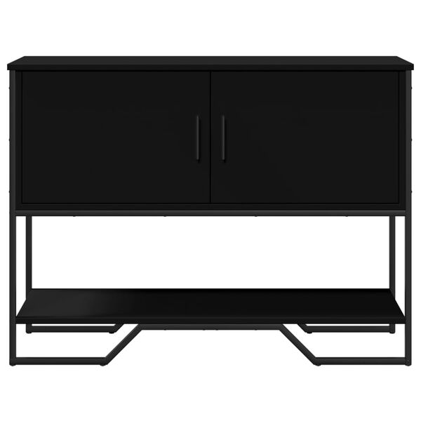 vidaXL Console Table Black Engineered wood Narrow Console Table