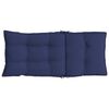 vidaXL Highback Chair Cushion Set of 4 Navy Blue