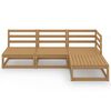 vidaXL Garden Lounge Set Honey Brown Solid Pine Wood Modular