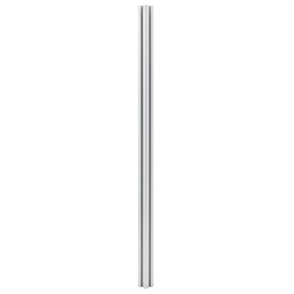 vidaXL Fence Posts 3 pcs Aluminum 72.8"