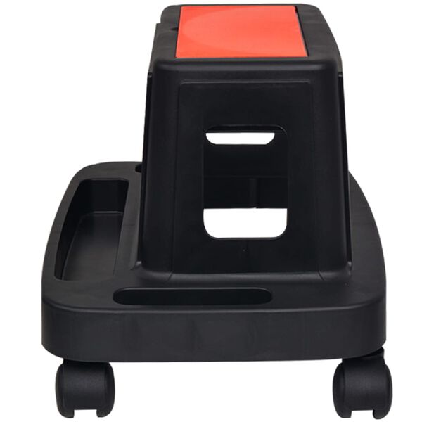 vidaXL Rolling Workshop Stool with Storage 330.7 lb