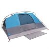 vidaXL Camping Tent Dome 4-Person Blue Waterproof