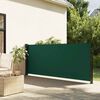 vidaXL Retractable Side Awning Dark Green