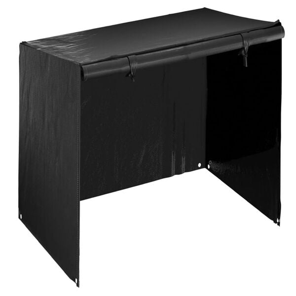 vidaXL Swing Bench Cover Set of 2 Black Polyethylene