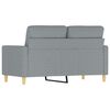 vidaXL 2-seater Sofa Light Grey Fabric (100% polyester), metal, textilene