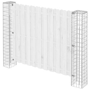 vidaXL Fence Post 2 pcs Silver 7.87 x 7.87 x 74.80 in Metal