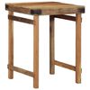 vidaXL Dining Table Brown 60 x 55 x 76 cm solid reclaimed wood