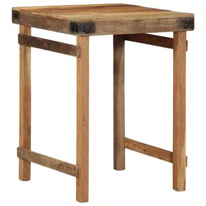 vidaXL Dining Table Brown 60 x 55 x 76 cm solid reclaimed wood