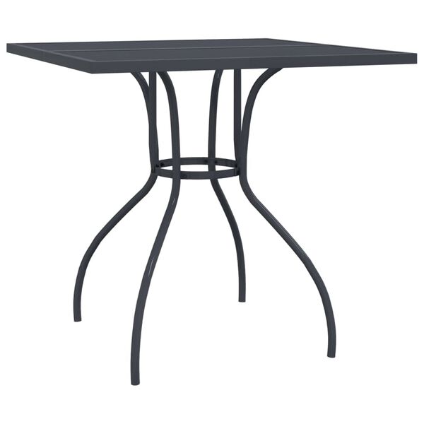 vidaXL Garden Table Anthracite Steel (e-coated and powder-coated) 31.5 in