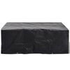 vidaXL Garden Furniture Cover Set of 2 Black Polyethylene