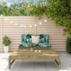 vidaXL Garden Lounge Set Natural Pine Impregnated pinewood Medium