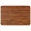 vidaXL Bathroom Countertop Dark Brown 23.6"x15.7"x1" Treated Solid Wood