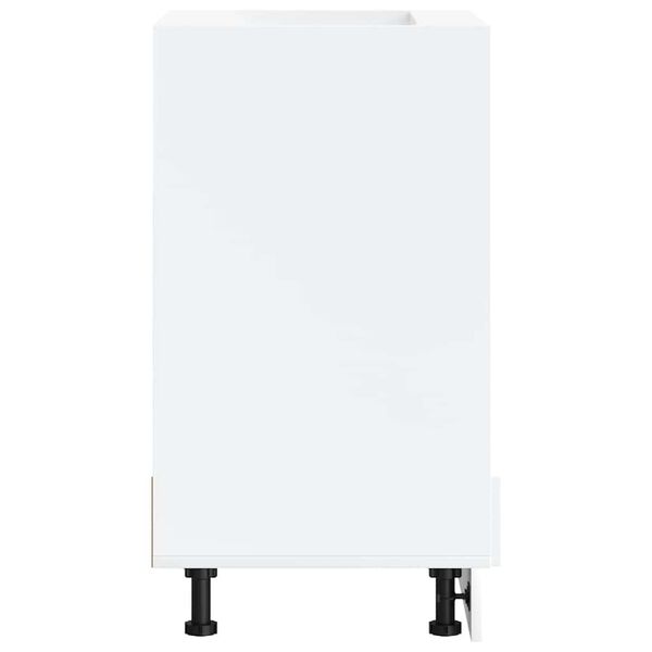 vidaXL Oven Cabinet White Engineered wood Medium Adjustable Feet