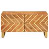 vidaXL Coffee Table Brown and Black Solid mango wood, MDF, iron
