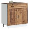 vidaXL Kitchen Base Cabinet Old wood Engineered wood 31.5x18.1x32.1 in