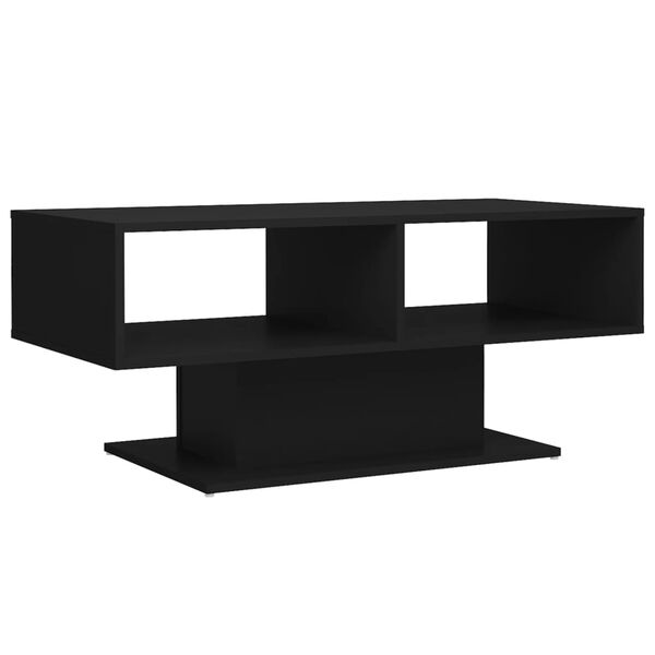 vidaXL Coffee Table Black Engineered wood Medium Coffee Table