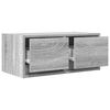 vidaXL TV Cabinet Set of 2 Grey sonoma Engineered wood Medium
