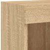 vidaXL 5 Piece TV Wall Units with LED Sonoma Oak Engineered Wood