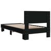 vidaXL Bed Frame Black Engineered Wood Single Durable Bed Frame