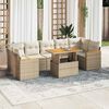 vidaXL Garden Sofa Set Beige
