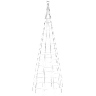 vidaXL Christmas Tree Light on Flagpole 550 LEDs Warm White 118.1"