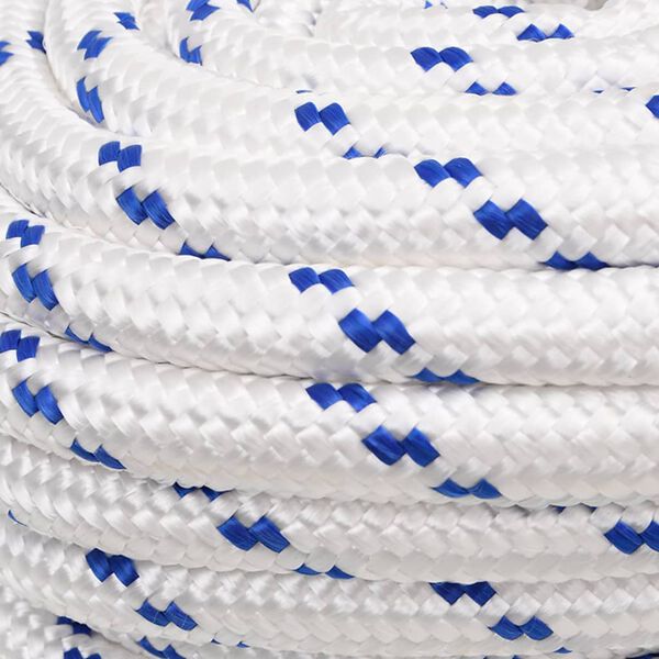 vidaXL Boat Rope White 0.79 " 328.1 ' Polypropylene
