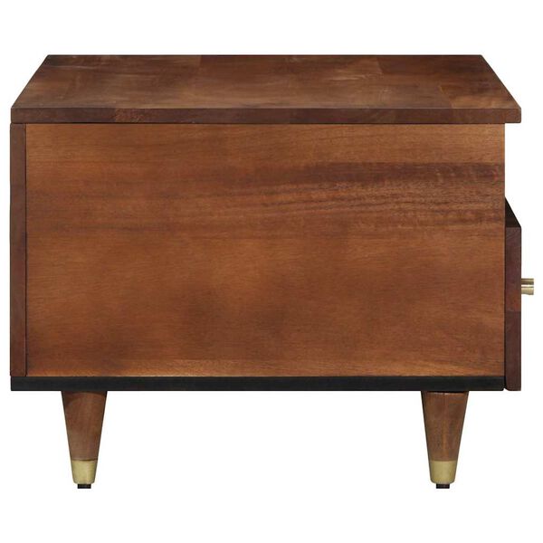 vidaXL Coffee Table with Drawer Honey Brown 31.50 x 21.26 x 15.75 in