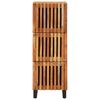 vidaXL Highboard Brown Solid acacia wood and steel Tall cupboard