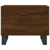 vidaXL Coffee Table Brown Oak Engineered Wood, Iron Compact Coffee Table