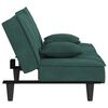 vidaXL Sofa Bed Dark Green Velvet (100% polyester), plywood, foam Standard