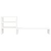 vidaXL Monitor Stand White 31.9x7.9x11.8" Solid Wood Pine