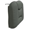 vidaXL Headboard Cushion Dark grey 100% polyester 31.5 in