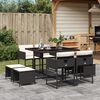 vidaXL Garden Dining Set Gray and Brown