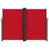 vidaXL Retractable Side Awning Red 100% Polyester with a PU Coating