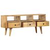 vidaXL TV Cabinet Natural wood grain Solid Mango Wood Medium TV Cabinet