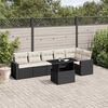 vidaXL Garden Sofa Set Black