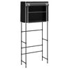 vidaXL Storage Rack Black Iron, non-woven fabric (100% polyester)