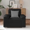 vidaXL Sofa Chair Black Faux Leather Single Durable Sofa Chair