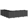 vidaXL Garden Planter Black Polypropylene Generous Modular