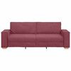 vidaXL Sofa Wine Red 86.61 x 30.71 x 33.07 in Fabric