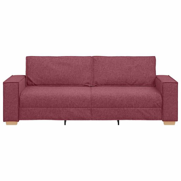 vidaXL Sofa Wine Red 86.61 x 30.71 x 33.07 in Fabric