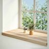 vidaXL Window Sills 2 pcs Untreated 35.4x15.7x0.8" Solid Wood Oak