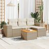 vidaXL Garden Sofa Set Beige